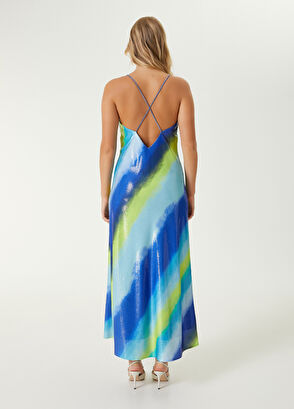 Beymen Club Multi-Colored Sequin Maxi Evening Dress - 7