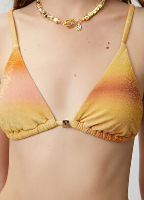 Beymen Club Multicolored gradient lurex bikini top - 7