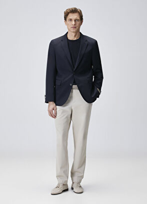 Beymen Collection Drop 7 Lacivert Yün Blazer Ceket - 3