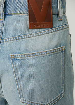 Valentino Mavi Jean Pantolon - 5