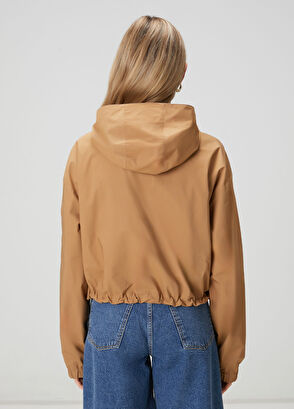 Beymen Club Camel Short Bomber Jacket With Contrast Laces - 6