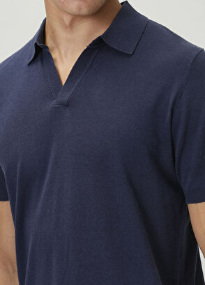 MC2 (Saint Barth) Sloan Lacivert Keten Polo T-shirt - 5