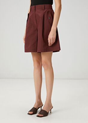 Beymen Club Burgundy pleated shorts - 3
