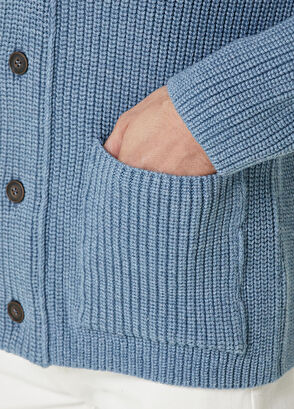 Beymen Collection Mavi Yün Triko Hırka - 7