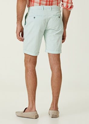 Beymen Club Slim Fit Turkuaz Twill Şort - 3
