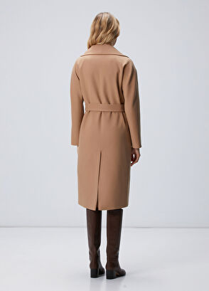 Camel Astarlı Manto - Görsel 6