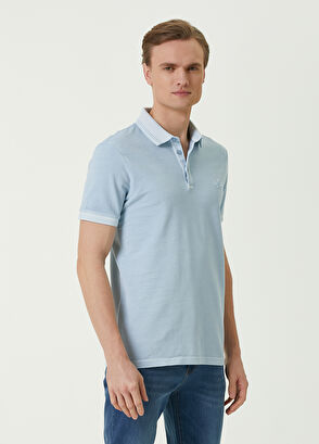 Beymen Club Slim Fit Açık Mavi Pike T-shirt - 3