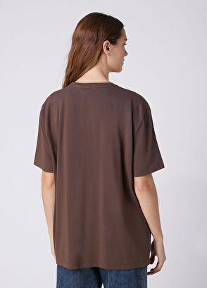 Beymen Club Brown Dog Print T-Shirt - 6