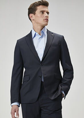 Beymen Club Drop 6 Lacivert Klasik İnce Yün Takım Elbise - 5