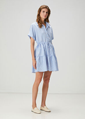 Beymen Club Saks White Mini Shirt Dress - 3