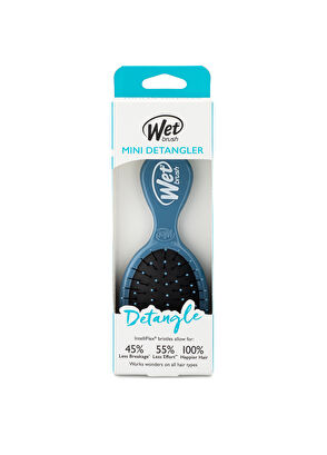 Wet Brush Mini Detangler Mavi Dolaşık Açıcı Saç Fırçası - 4