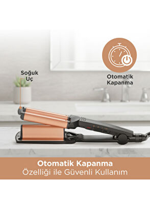 BaByliss W2447E Deep Waves Black Water Wave Curling Iron - 6