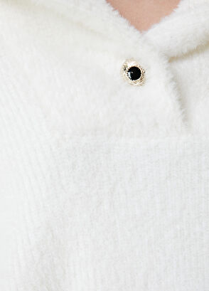 Beymen Club Kırık Beyaz Tüylü Kazak - 5