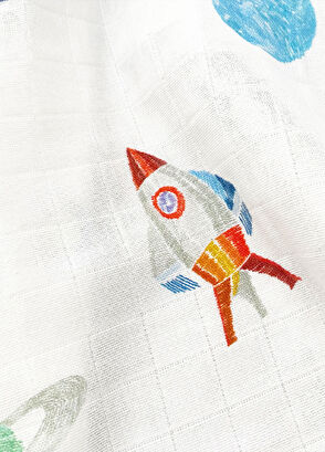 Casadora Baby Space Planet 100% Organic Cotton 2-Piece Muslin Cover Set - 3