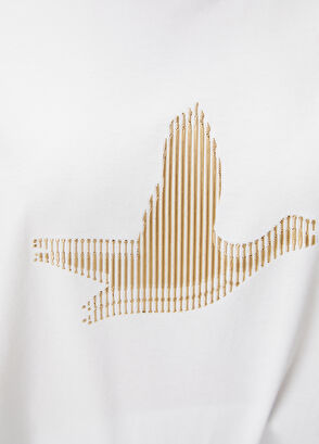 Beymen Club Beyaz Çizgili Logolu T-shirt - 6