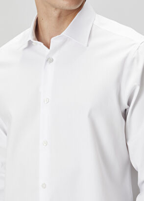Beymen Club Comfort Fit Beyaz Klasik Non-iron Oxford Gömlek - 7