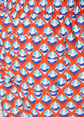 Beymen Club Red Goose Logo Short Swimsuit - 6