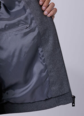 Beymen Club Grey Hooded Body Cachet Wool Sweater Coat - 9