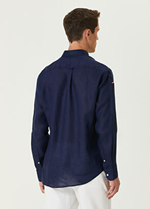 Beymen Club Comfort Fit Surfboard Embroidered Linen Shirt - 5