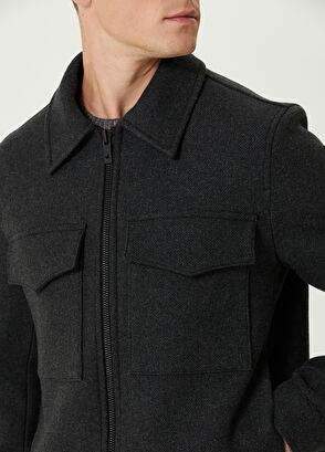 Beymen Club Anthracite Wool Jacket - 6