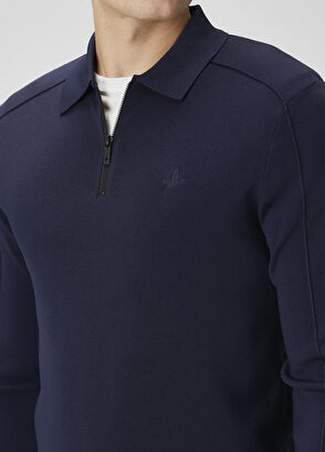 Beymen Club Navy Blue Polo Sweater - 6