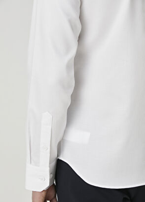 Beymen Club Slim Fit Beyaz Non-iron Gömlek - 8
