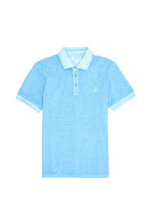 Beymen Club Slim Fit Açık Mavi Polo T-shirt - 8