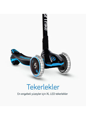 SmarTrike Xtend Grow Up Ride On Blue Led Light Kids Scooter - 5