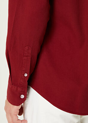 Comfort Fit Burgundy Shirt Beymen Club Comfort Fit Burgundy Shirt - 7