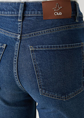 Beymen Club Mavi Taşlı Slouchy Jean Pantolon - 8