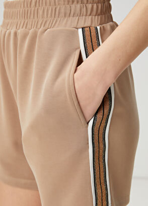 Beymen Club Bej Şerit Bantlı Şort - 6