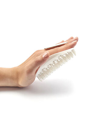 Manta Hair Original White Rose Gold Brush for Brittle Hair and Sensitive Scalp - 5