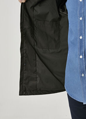 Beymen Club Haki Yakası Deri Garnili Mont - 10