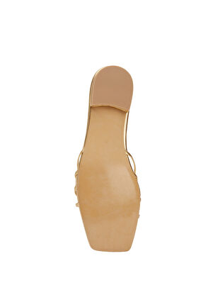 Beymen Club Gold Kadın Deri Terlik - 5