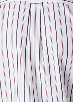 Beymen Club Slim Fit Brown White Stripe Patterned Shirt - 8