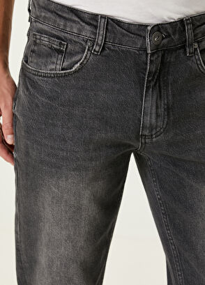Slim Fit Dark Grey Jeans Beymen Club Slim Fit Dark Grey Jeans - 4