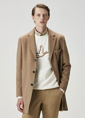 Beymen Club Premium Deve Tüyü Kaşmir Palto - 4