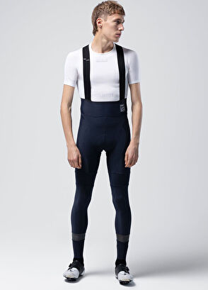 GOBIK Absolute 7.0 Navy Blue Men's Strappy Long Cycling Leggings - 7