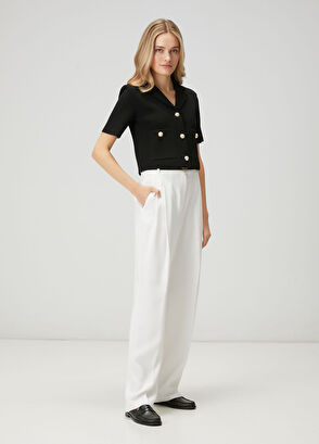 Beymen Club Siyah Crop Triko Ceket - 3