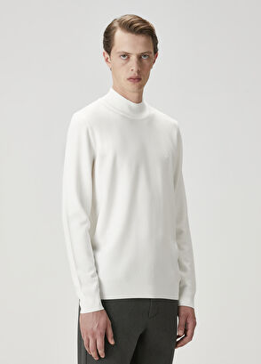Beymen Club White Half Turtleneck Sweater - 4