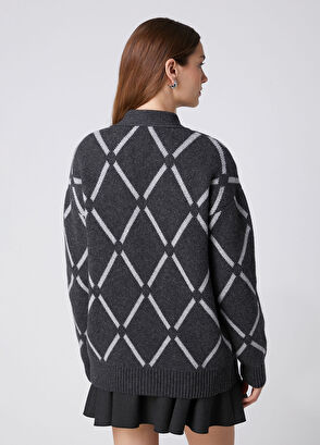 Beymen Club Anthracite Diamond Cardigan - 6
