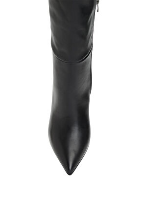 Siyah Kadın Deri Çizme - Görsel 5