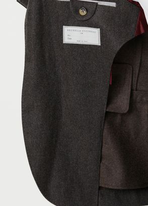 Brunello Cucinelli Brown Wool Coat - 7
