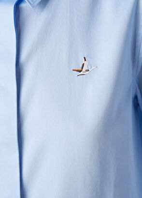Beymen Club Mavi Basic Poplin Gömlek - 7