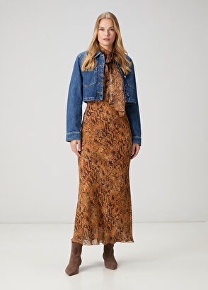 Beymen Club Blue Crop Denim Jacket - 3