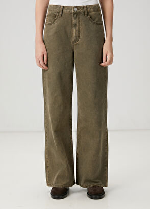 Beymen Club Haki Wide Leg Jean Pantolon - 3