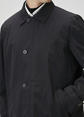 Lacivert İç Yelek Detaylı Pardösü - Görsel 8