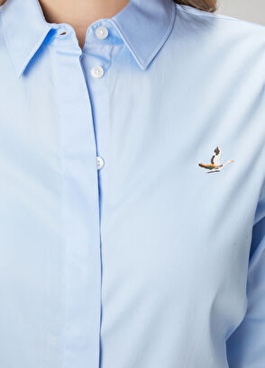 Beymen Club Blue Basic Poplin Shirt - 7