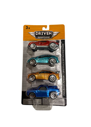 Driven 4 Parça Çek Bırak Oyuncak Araba Seti - 8