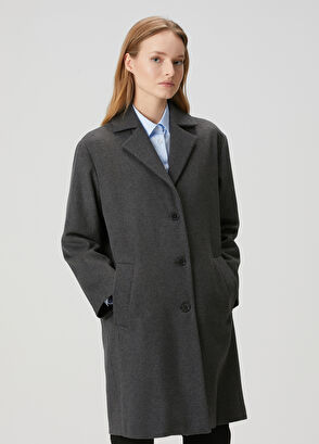 Beymen Club Grey Wool Coat - 4